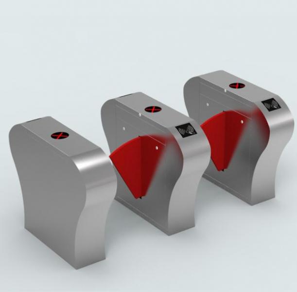 桥式弓弧形斜角单双机芯翼闸（红）PAD-T51