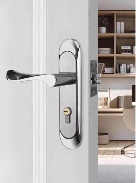 坚朗门锁不锈钢锁卧室门锁室内门把手